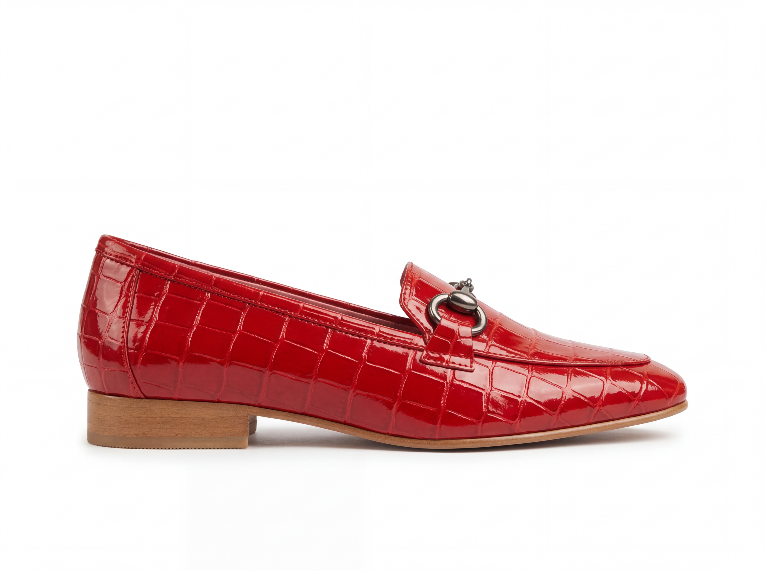 Red Croco Loafers