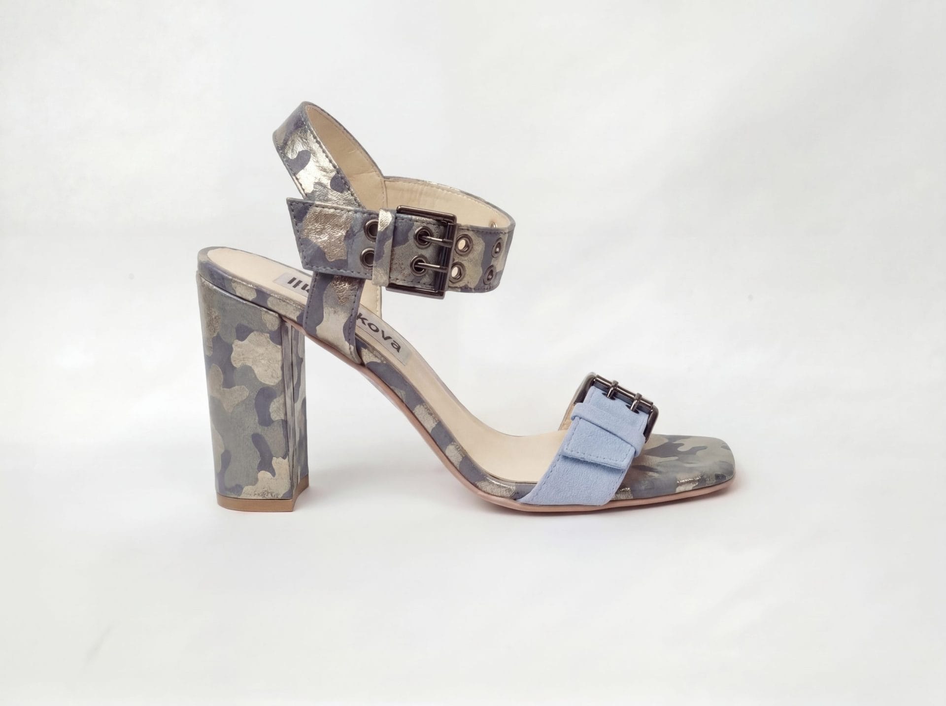 Silver Sky Camo Sandals