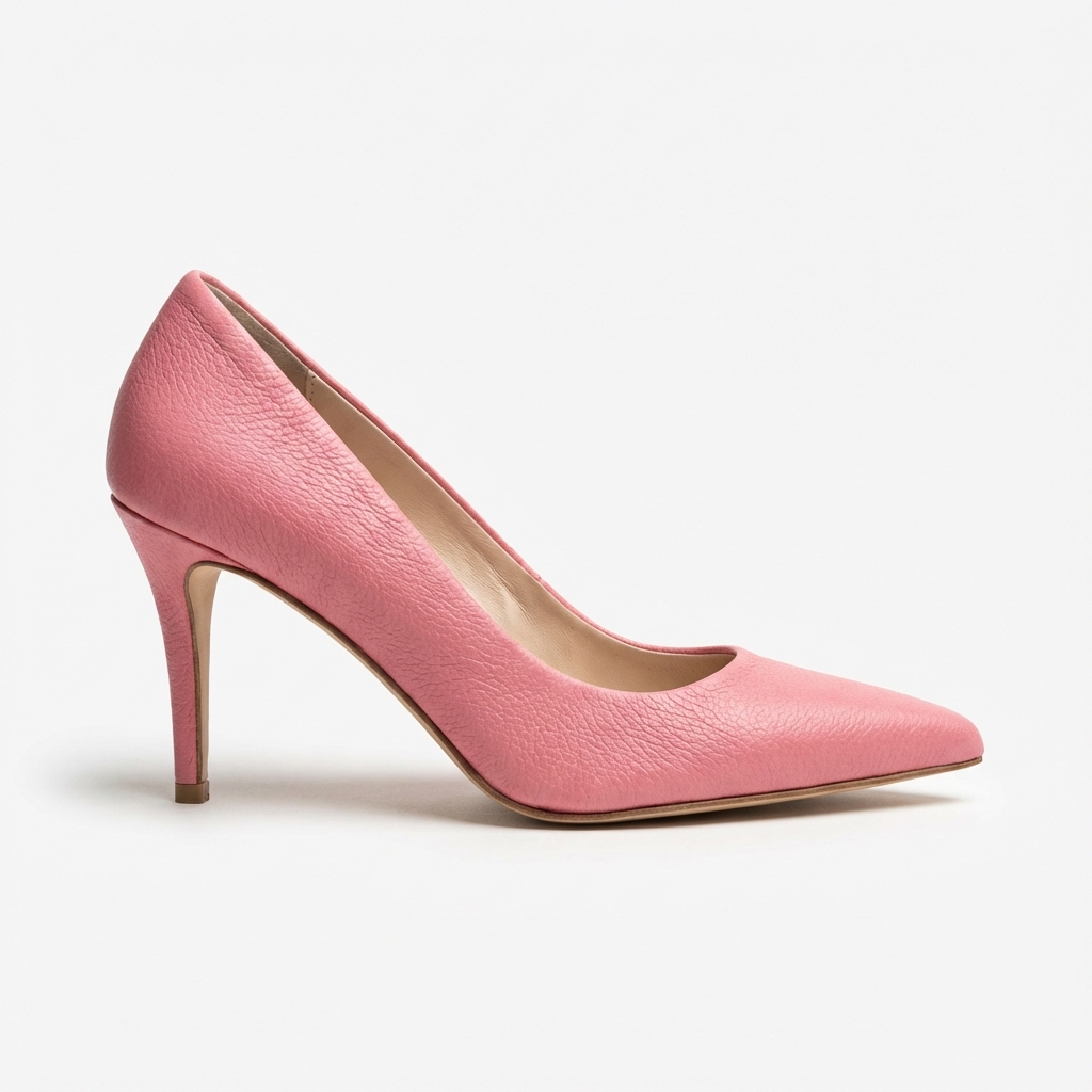 Soft Pink Leather Pumps