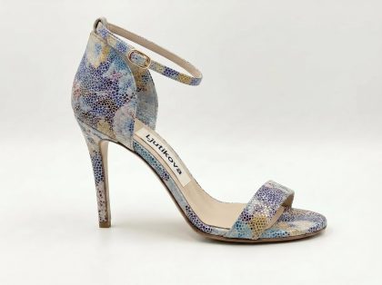 Mosaic Print Heel Sandals