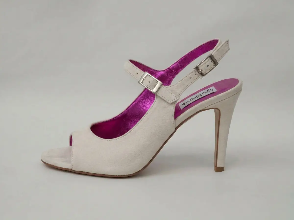 Ivory Slingback Heels