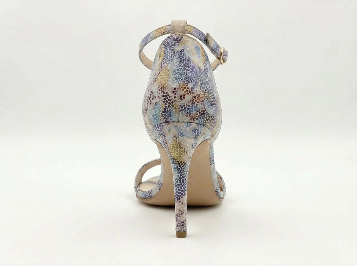 Mosaic Print Heel Sandals
